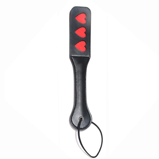 Sex Double-deck Slave Paddle Butt Whip Faux Leather Spanking Flogger Bondage