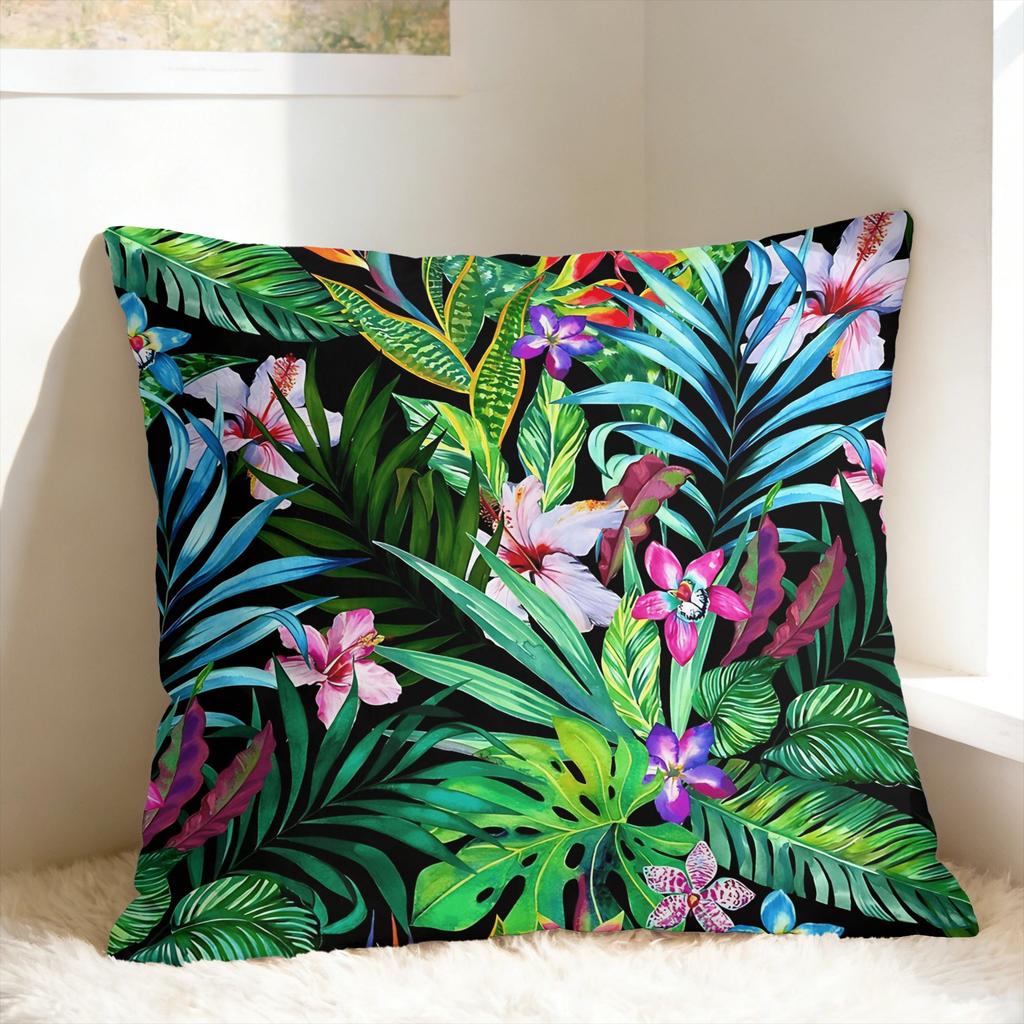 Tropical Floral Pillow Case Novelty Pillow Cover Comfy Pillowcases For Wedding Party Home Decor