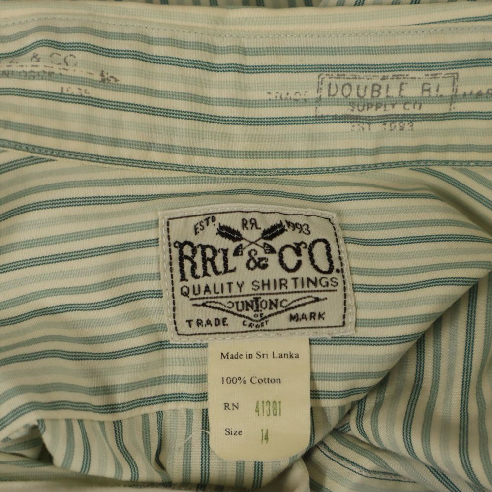 RRL Striped Pattern Long sleeve shirt 14 Ralph Lauren Ralph Lauren Kid's Used