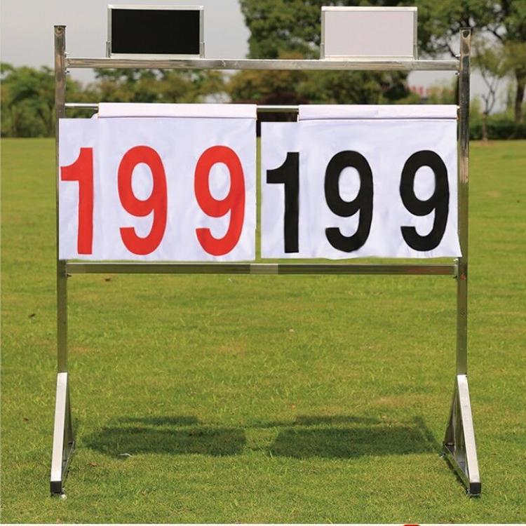 Stainless Steel Movable Floor-standing Scoreboard for Basketball Football Scorebook Set (No Stand)