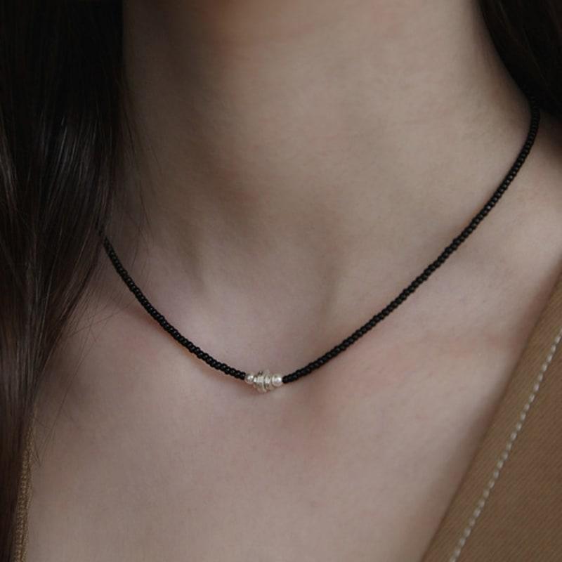 TATIANA Stacked Pendant Bead Necklace NZ2446