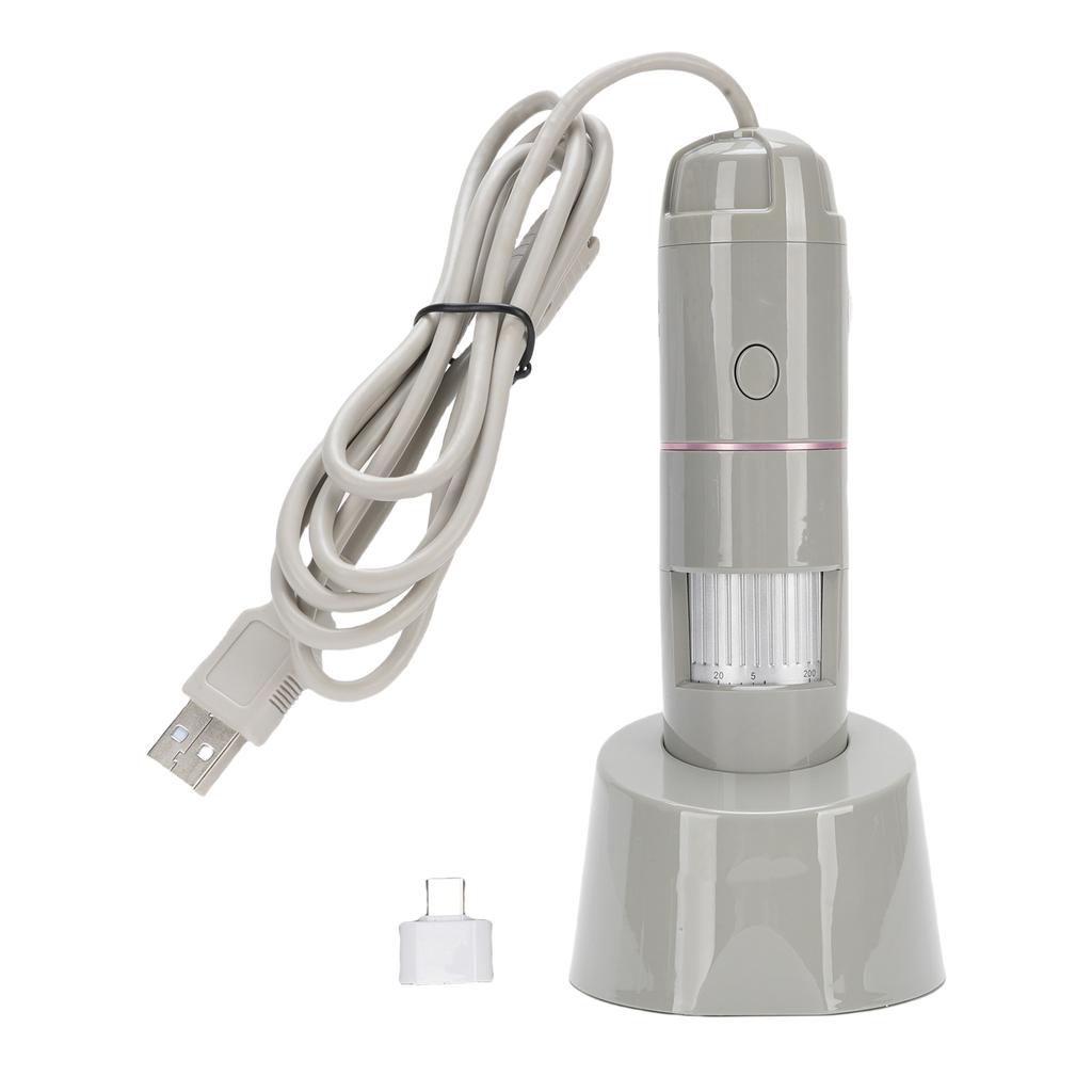 Skin Analyzer Machine Hair Follicle Scalp Detection Testing Analysis Detector 5X 200X Magnification 2MP with 8 White