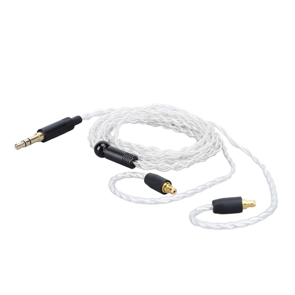 Earphone Cable Replacement Silver Plated Copper 3.5mm Stereo Plug Headphone Sound Wire 1.2m for IE100 Pro