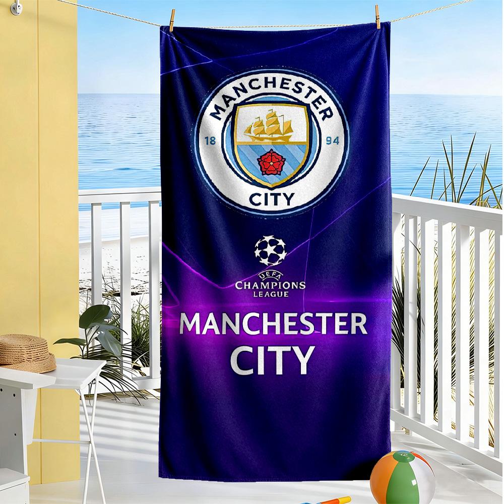 Like Manchester City Fc Beach Towel Soft Durable Quick-Dry Comfortable Lightweight Suitable for Swimming, Gym, Camping, Yoga Vacation