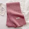 New letter knitted scarf women's winter with wool versatile students warm thickened high-end scarf tide