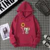 Women's Sunflower Elephant Printing Pattern Round Neck Pullover Long Sleeve Sweater Women Pullover Crew Neck Style