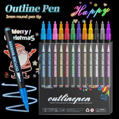 Feiertags-Glitzer-Doppellinien-Stift für DIY-Karten & Scrapbooks