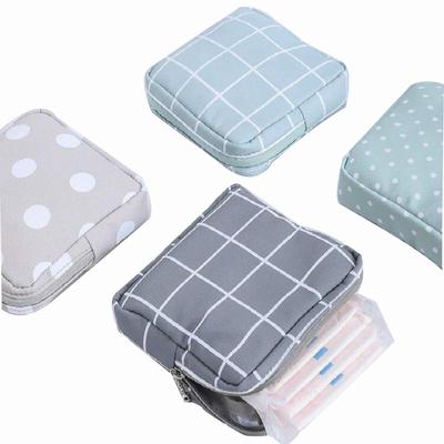 Women Dot Cactus Small Cosmetic Bags Cute Travel Mini Sanitary Napkins Make Up Coin Money Card Lipstick Storage Pouch Purse Bags