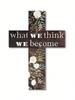 1pc cross wall sign, wooden plaque, solid wood decorative cross, two styles, suitable for bedroom, living room, kitchen, home de