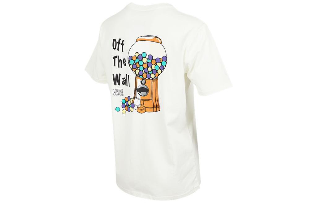 Vans T Shirts Women's White Crew Neck Moderate Straight Fit VN0A7YHVFS8
