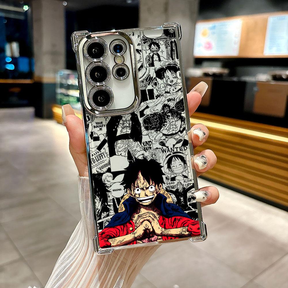 One Pieces Luffy Monkey D Coque For Galaxy S26 Ultra Phone Case For Samsung S26 S25 S24 S23 S21 Ultra S20 FE S25 Plus Soft Cover