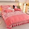 Four-Piece Set Of High-Gram Milk Fleece,4-Pcs Set Of Thickened Milk Fleece,4-Pcs Set Of Maternal And Infant Grade Farley Fleece, Class A