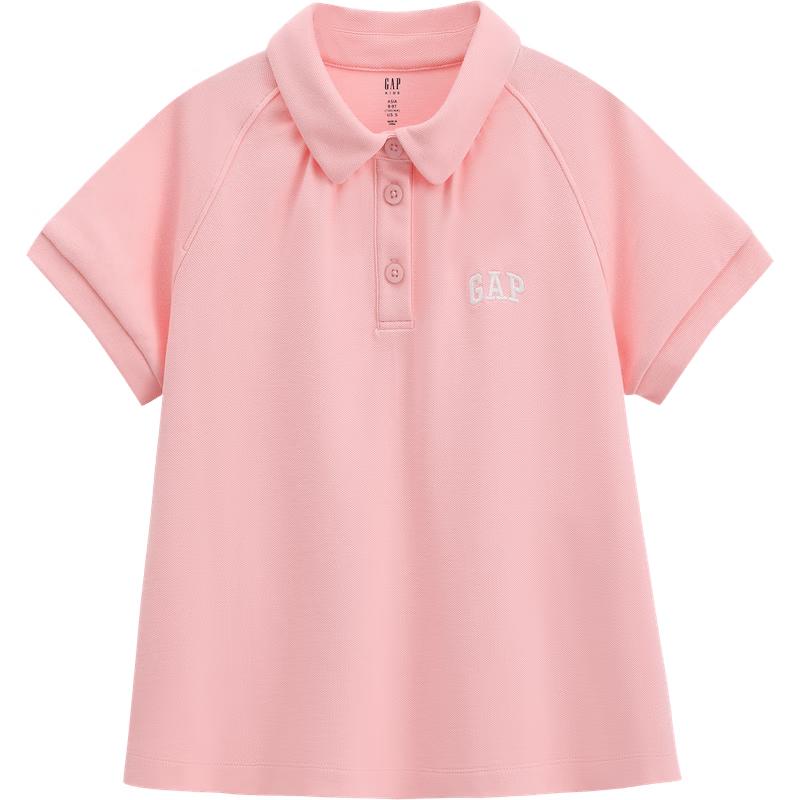 GAP Girls Logo Embroidered Short-Sleeve Polo Shirt 140 cm (10-11 Years)