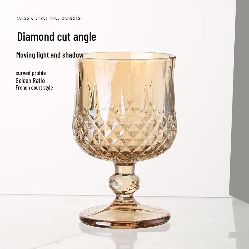 Changqi Ravn Diamantmønster Tykkere Glass Vinglass