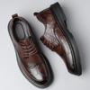 Pantofi Casual Brogue din Piele pentru Bărbați la Modă, Brand de Lux, Adidași Moi pentru Bărbați, Mocasini Respirabili, Pantofi de Mers pentru Bărbați, Pantofi de Nuntă, Zapatos Hombre