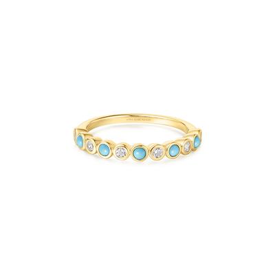 Ania Haie Bezel Turquoise 925 Silver Ring R063-01G