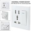 10A Outlet Adapter Port Electrical Equipment Accessories Home Dual USB Plug Power Socket Wall AC DC Charger Switch 86x86mm