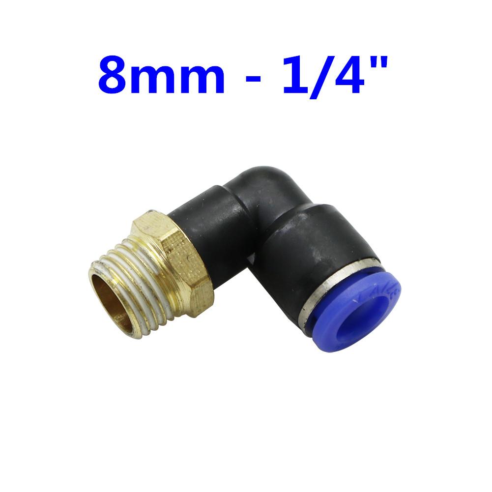 1/8" 1/4" 3/8" 1/2" External Thread Elbow Quick Connector 10mm 8mm 6mm Pipe Connection Interface Garden Irrigation Connectors