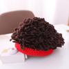 Kids Handmade Knitted Hat For Boys Girls Thickening Cute Wig Hats For Halloween Christmas