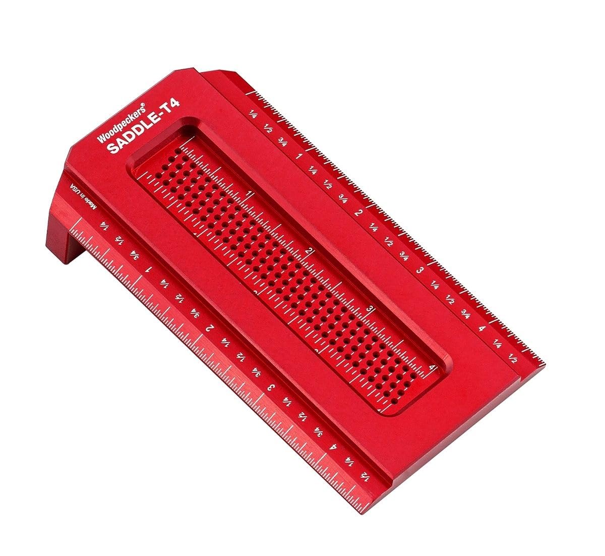 

Woodpeckers Saddle Wraps Around Work Made in the Woodworking Square with Scribing Guide T-Square, 100mm, Edges, USA,