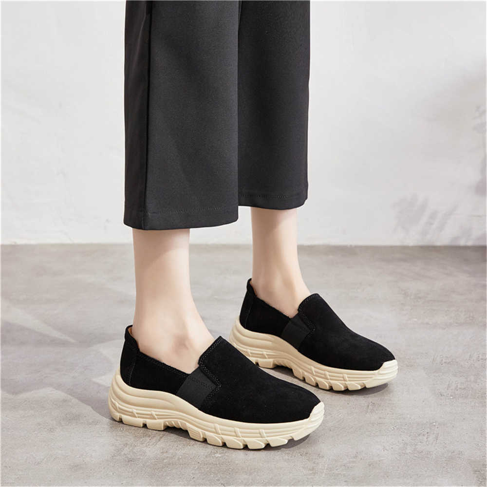 Fashion Lace-free Thick Sole Womens Walking Boot Badminton Sneakers High Top Canvas Shoes Sports Raning Best Sellers Dropshiping