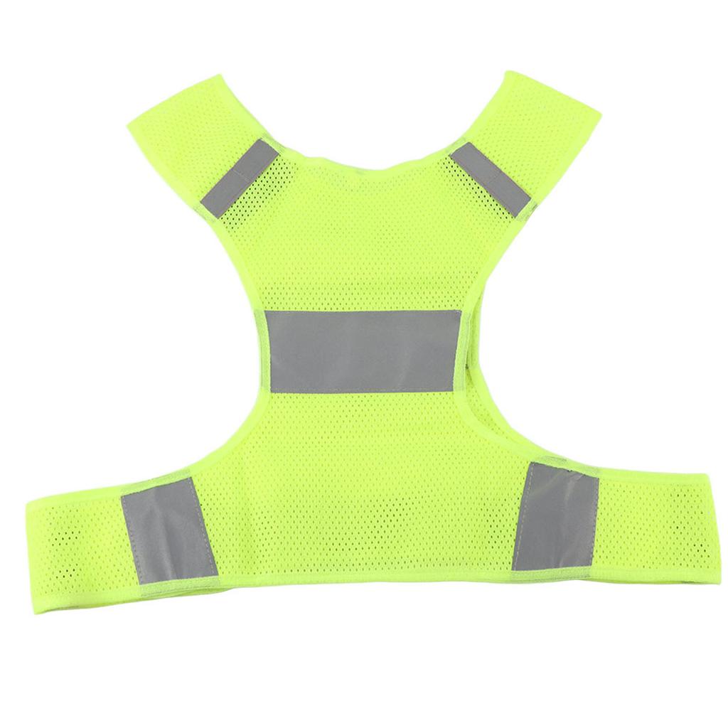Outdoor Cycling Reflective Vest Running Vest Sports Safty Waistcoat Fluorescent Yellow M