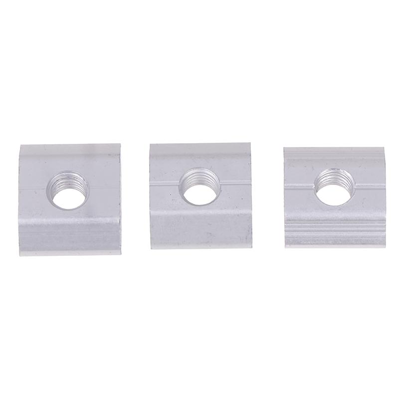 5pcs 21.2mm 22.3mm 23.7mm Solar Panel Mounting Aluminum Alloy Bracket End Mid Clamp T-Blocks Square Nuts M8 T-Sliding Nut