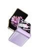 Samsung Z Flip6 Full Wrap Transparent Electroplated Magnetic Hinge Case