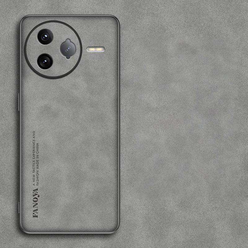 

Звичайний шкіряний зручний замшевий чохол для Redmi K80 Pro 5G М які лінзи Силіконовий захист Жорсткий протиударний чохол Redmi K70 Ultra K60 Pro Redmi K60 Ultra сірий