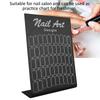 50Pcs Nail Art False Tips Chart Display Board   Nailtips Polish Gel Color Card (White)