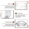 1/2/4pcs Diamond Whiskey Glasses 10oz Wine Glasses Stemless Geometric Design for Wine Red White Wine Birthdays Weddings Bachelor