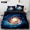 Galaxy Duvet Cover Twin King Size For Teens Boys Starry Sky Bedding Set Microfiber Outer Space Theme Decor Comforter Cover
