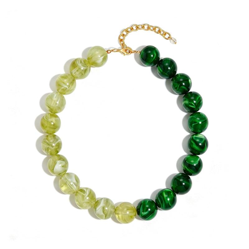 20 mm Kleurrijke Dikke Kralen Kettingen Voor Vrouwen Trendy Boho Halsband Statement Choker Zomer Strand Sieraden Verjaardagscadeau Voor Haar