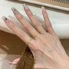 Simple Casual Style Diamond studded leaves rings for women Light Luxury Fashion Ring Party Wedding classics fine Jewelry