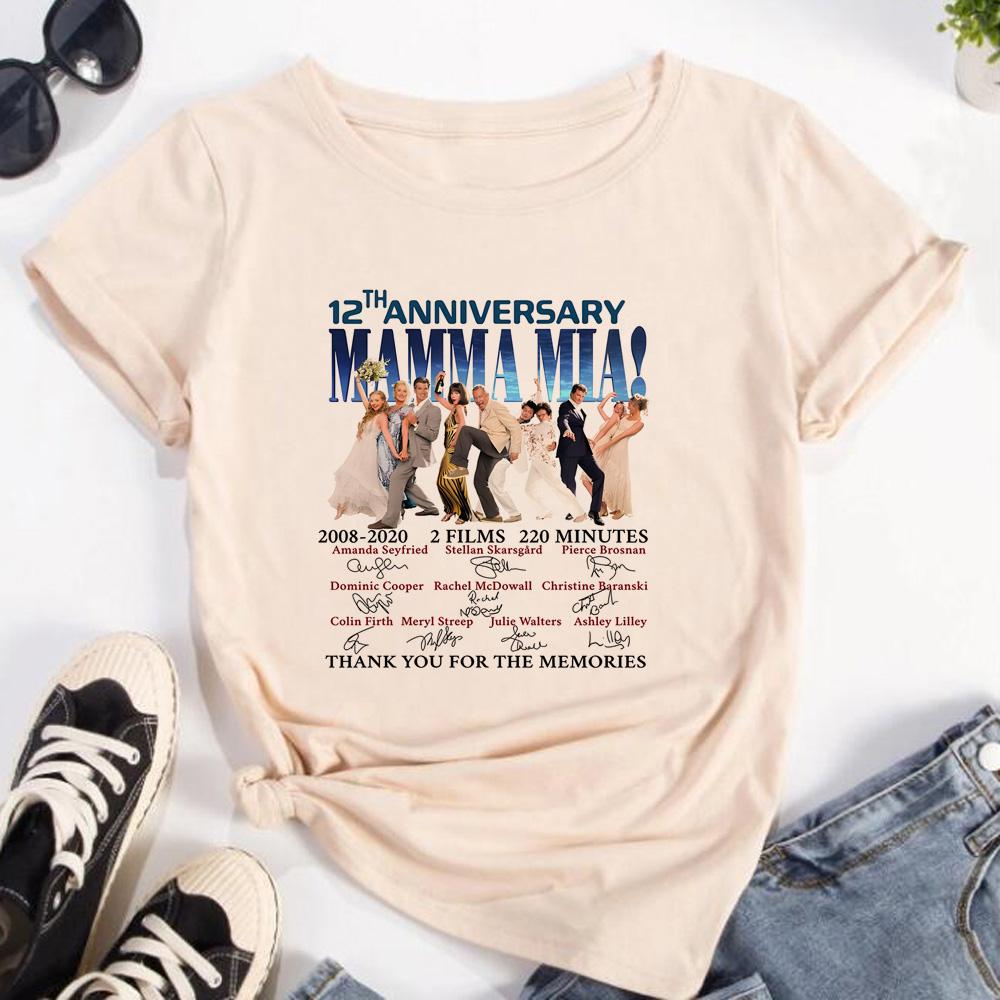Mamma Mia t shirt Women streetwear graphic anime t shirt female harajuku y2k Japanese clothes