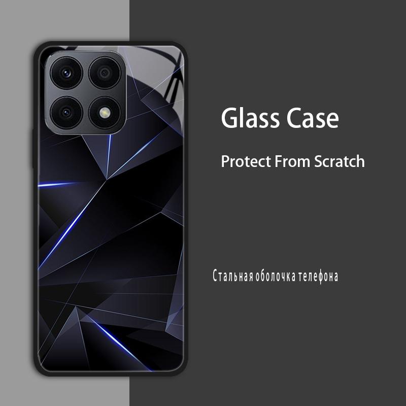 Dla Huawei Honor X6a X6 X6S X8 5G 4G Etui Pokrowiec Szklane Etui Hartowana Obudowa Zderzak Dla Honor X8A X6A X7A X8B Etui Ochronne