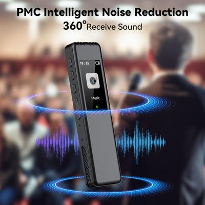 Digital Voice Recorder VoiceActivated Recording Device BuiltIn Mic Portable MP3 Player Noise