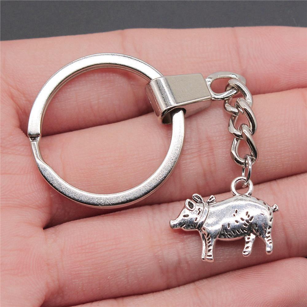 Cat Dog Rabbit Cute Pets Trio Antique Bronze Metal Keychain Best Seller Gift for Animal Lovers