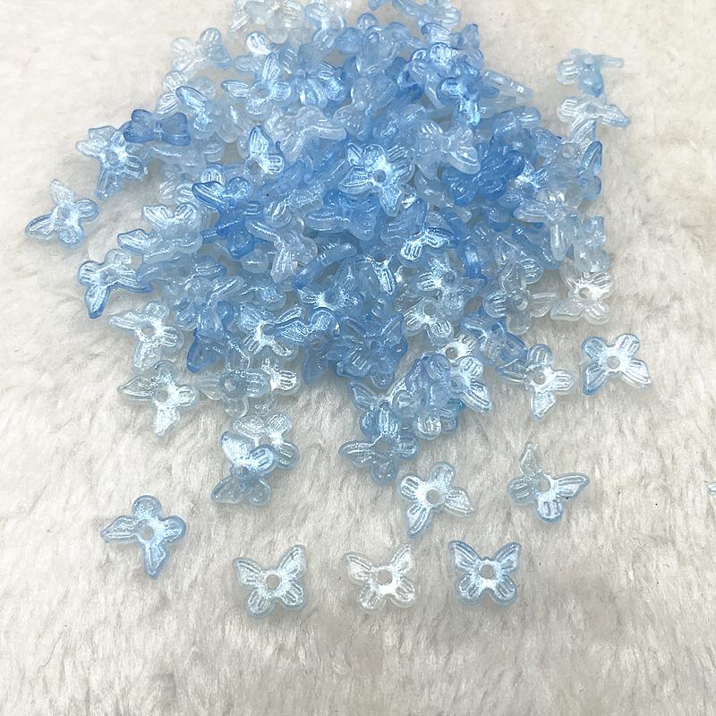 

50pcs 10mm Butterfly Shape Acrylic Beads Loose Spacer Beads for Jewelry Makeing DIY Accessories