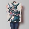 Anime Posters Pokemon Umbreon Cartoon Character Picture HD Print Canvas Painting Home Children's Room Wall Decoration Gifts