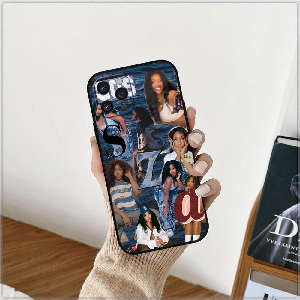 Singer SZA SOS Rapper Phone Case For Apple iPhone 15 14 16 13 12 11 Pro Max Mini 8 7 X XS XR SE Silicone Shockproof Back Cover
