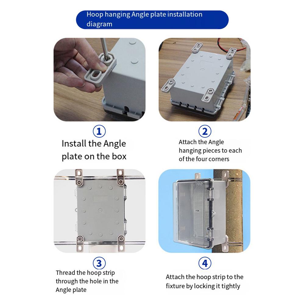 Reliable Outdoor Waterproof Box for Socket Protection Shockproof and Dustproof with Convenient Mounting Options