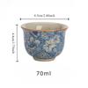 Ceramic Teacups Zen Ceramic Teacup Set Vintage Lapis Lazuli Master Cup Ru Kiln Ice Crackle Tea Set Tea Ceremony Accessories