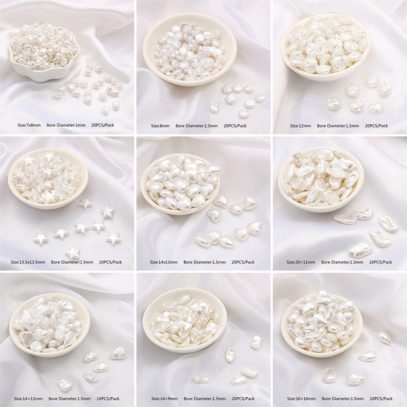 Home Party Supplies Hochwertige DIY Schmuckzubehör 10/20 Teile/paket Imitationsperle ABS Perlen Lose Perlen Für Halskette Beliebtes Armband