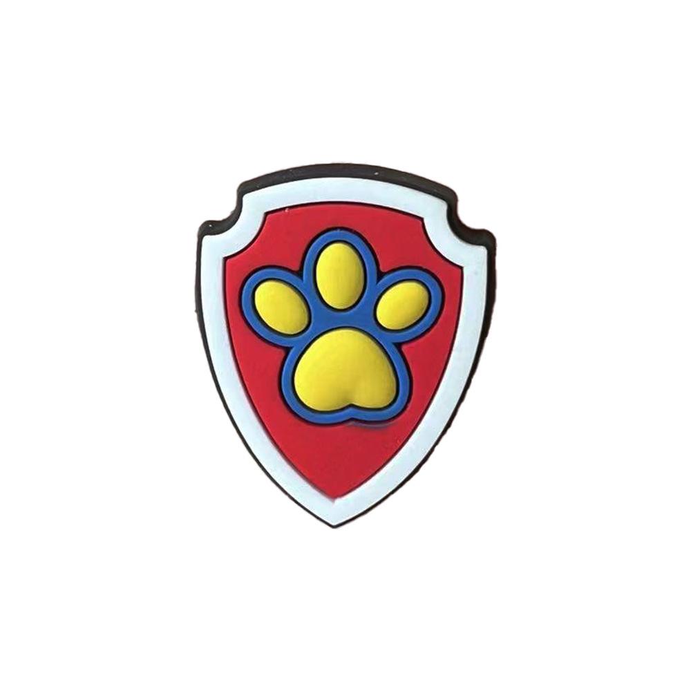 PAW Patrol Flower Clog Shoe Charms: Soft Rubber DIY Accessories