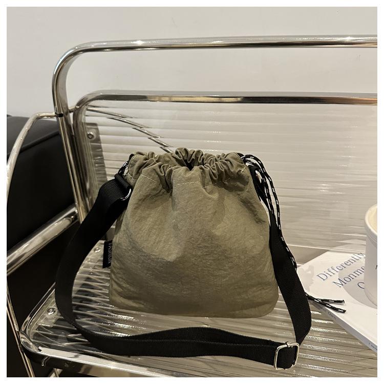 Women's Versatile Large Capacity Crossbody Bag - Japanese & Korean Style with Drawstring