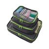 Aimedia Travel Pouch Set of 3 Clothes Storage Bag Travel Packing Bag Clothes Sorting S M L Business Trip Gym Water Repellent Lightweight Double