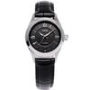 AWAZU Automatic No Battery Replacement Sapphire Genuine Leather Crocodile X Black Women's Watch, Japanese-made, Winding, Required, Glass