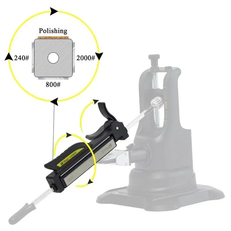 2024 NEW Professional Kitchen Knife Sharpener Whetstone Multifunction Fixed Angle Sharpening System Apex Edge Honing Tools Kit