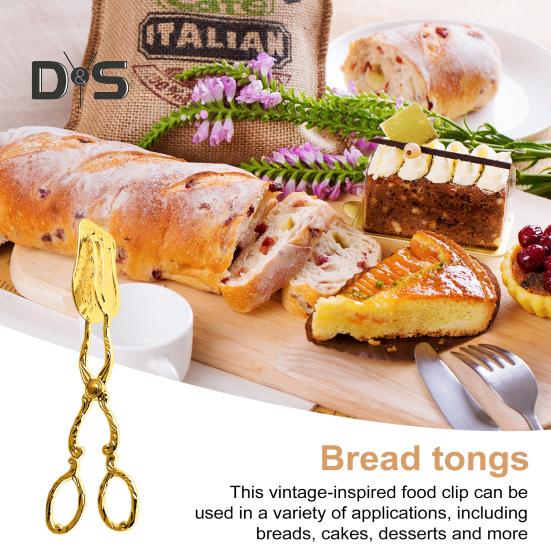 Kleště na pečivo Spona na bábovku Arabský styl Vintage Bufetové kleště Grilovací kleště do kuchyně Domácí dort pečení Dezerty Salát Smažení Grilování